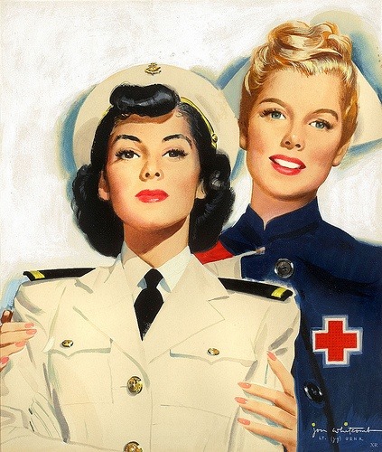 startwithsunset:Jon Whitcomb (1906–1988) American Naval & medic officers recruitment poster - jo