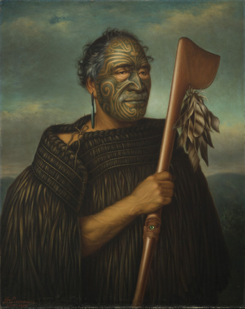Gottfried Lindauer, Māori portraits. 1 | Paora Tuhaere, 1895. Huria Matenga Ngarongoa (Julia Martin)