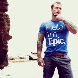 thatdudesafox:  EPIC  Love the shirt, definitely one to wear when you have the confidence and build to back it up.
