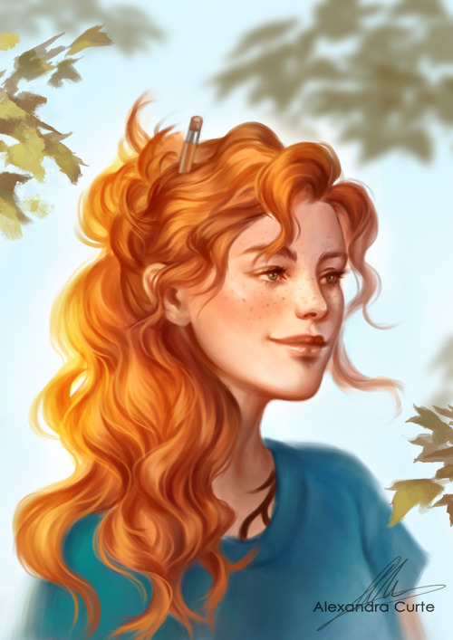 cassandraclare: alexandracurteart: Clary Fairchild/Fray herself! I REALLY loved painting her!! And h