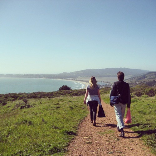 Today I am missing the California coastline, hikes carrying watermelons, and Anna and Dmitri. #tbt