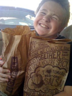 shouldnt:  brassy:  going through my facebook and look at this gem from 2010  there could not be a more accurate photo describing how I feel about Chipotle