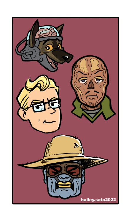 had a bout of inspiration this weekend! Fallout New Vegas companions “Archie comics style&rdqu