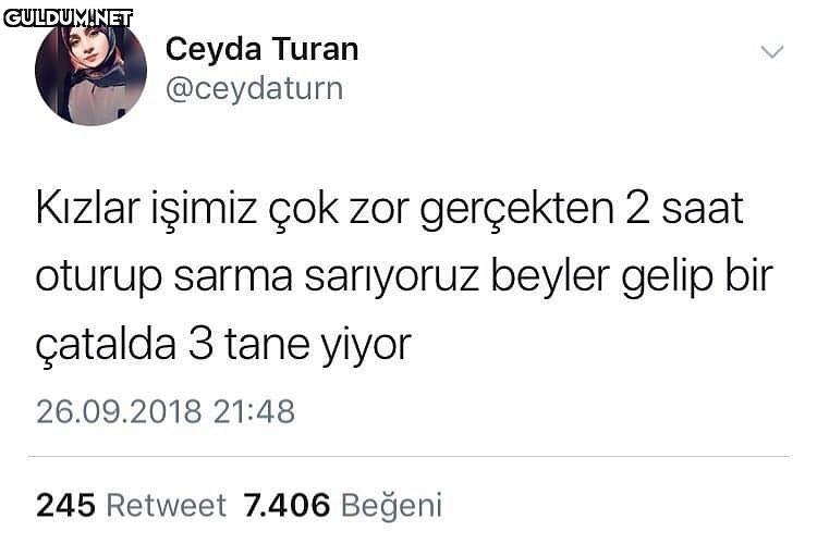 Kizlar işimiz çok zor...