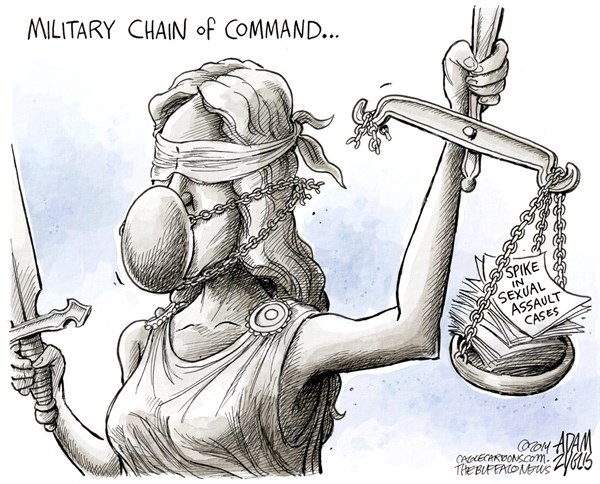 cartoonpolitics:  refers to reports of a 50% increase in complaints of sexual assault