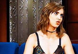 Alison Brie on The Late Show with Stephen Colbert.