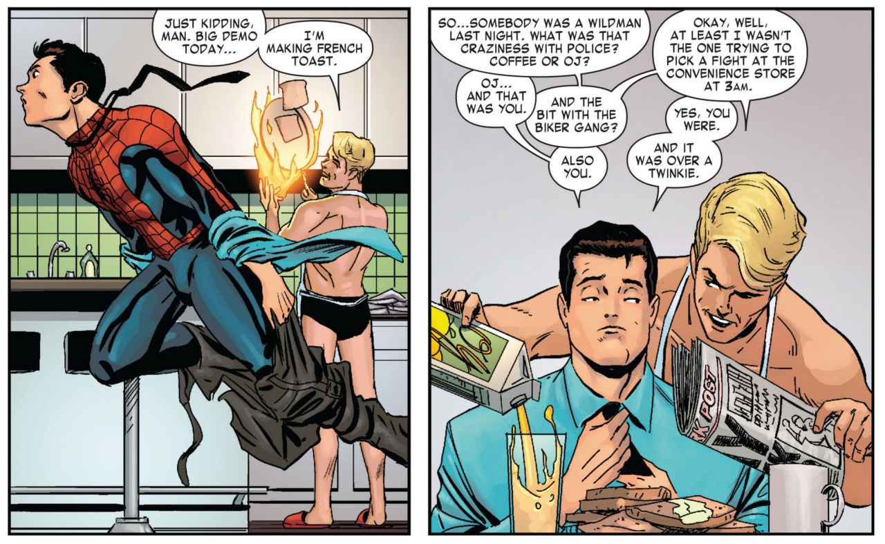 Why Johnny Storm and Peter Parker Make The Perfect CoupleSort