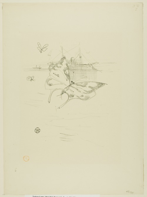 The Butterflies, from Mélodies de Désiré Dihau, Henri de Toulouse-Lautrec, 1895, Art Institute of Ch