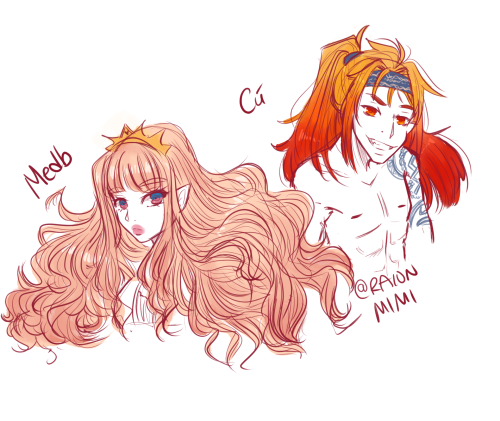 jnplayer137:raionmimi:Since there’s no canon design for “real” Medb and Cú in the Nasuverse yet, I w