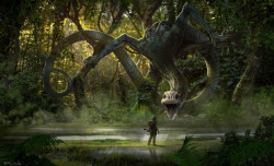 theamazingdigitalart:  The amazing concept art of  Karl Lindberg for Kong: Skull Island   The Art of Kong: Skull Island 