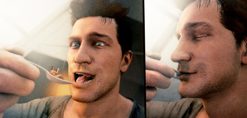 malemacrophilia:Nathan Drake Special CerealImage From: http://deviantart.com/gt-and-videogames…