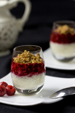 chocolatefoood:  omnommy:  Raspberry rice pudding.  rice pudding request 