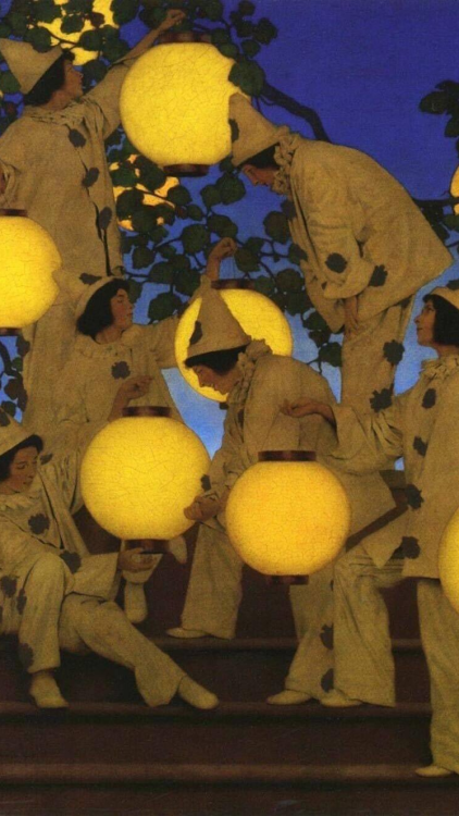 Maxfield Parrish (1870 - 1966)ReveriesContentmentThe Lantern BearersThe Old White BirchThe Dinky Bir