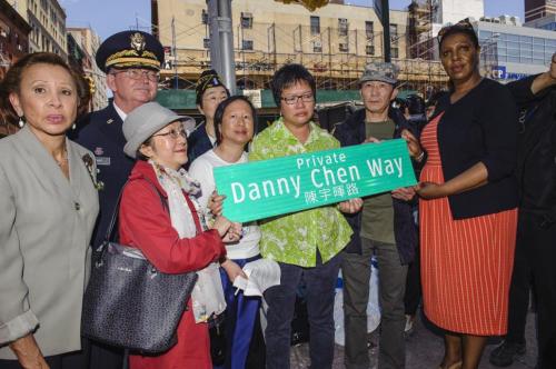 On Saturday, Private Danny Chen&rsquo;s family was joined by friends and community supporters to