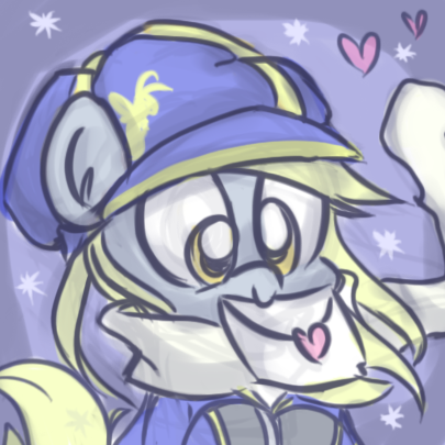 paperderp:  Tegami Derpy Tumblr Avatar by MeloDenesa  x3 &lt;3