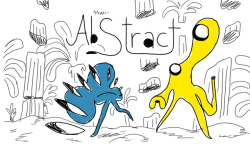 Abstract title card concept by character &amp; prop designer Michael DeForge