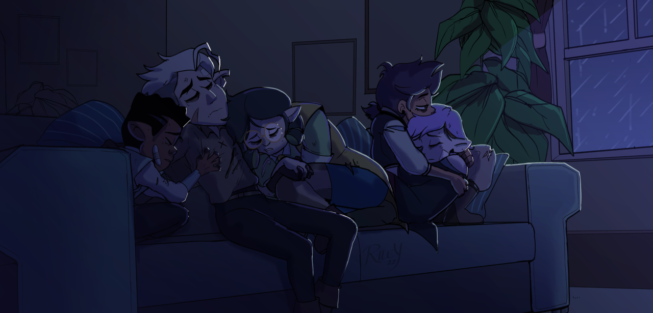 riley's art and stuff — the first night