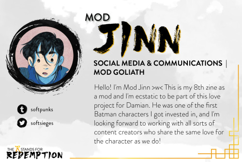  Mod Introduction: Jinn  Running Social Media and Communications is none other than JINN! Another mo