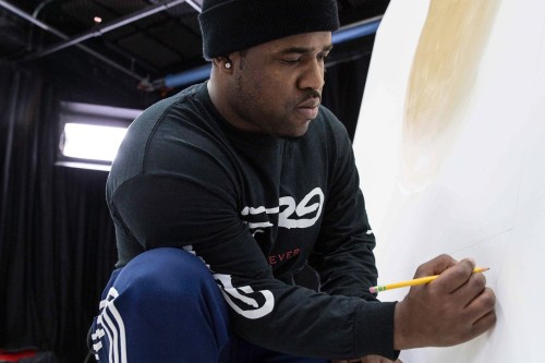 rxmcri: thesnobbyartsyblog: ASAP Ferg painting for ASAP YAMS for Art Basel. this is amazing.