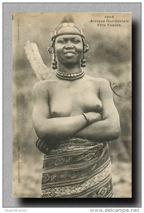   Senegalese woman. Via Delcampe.    porn pictures