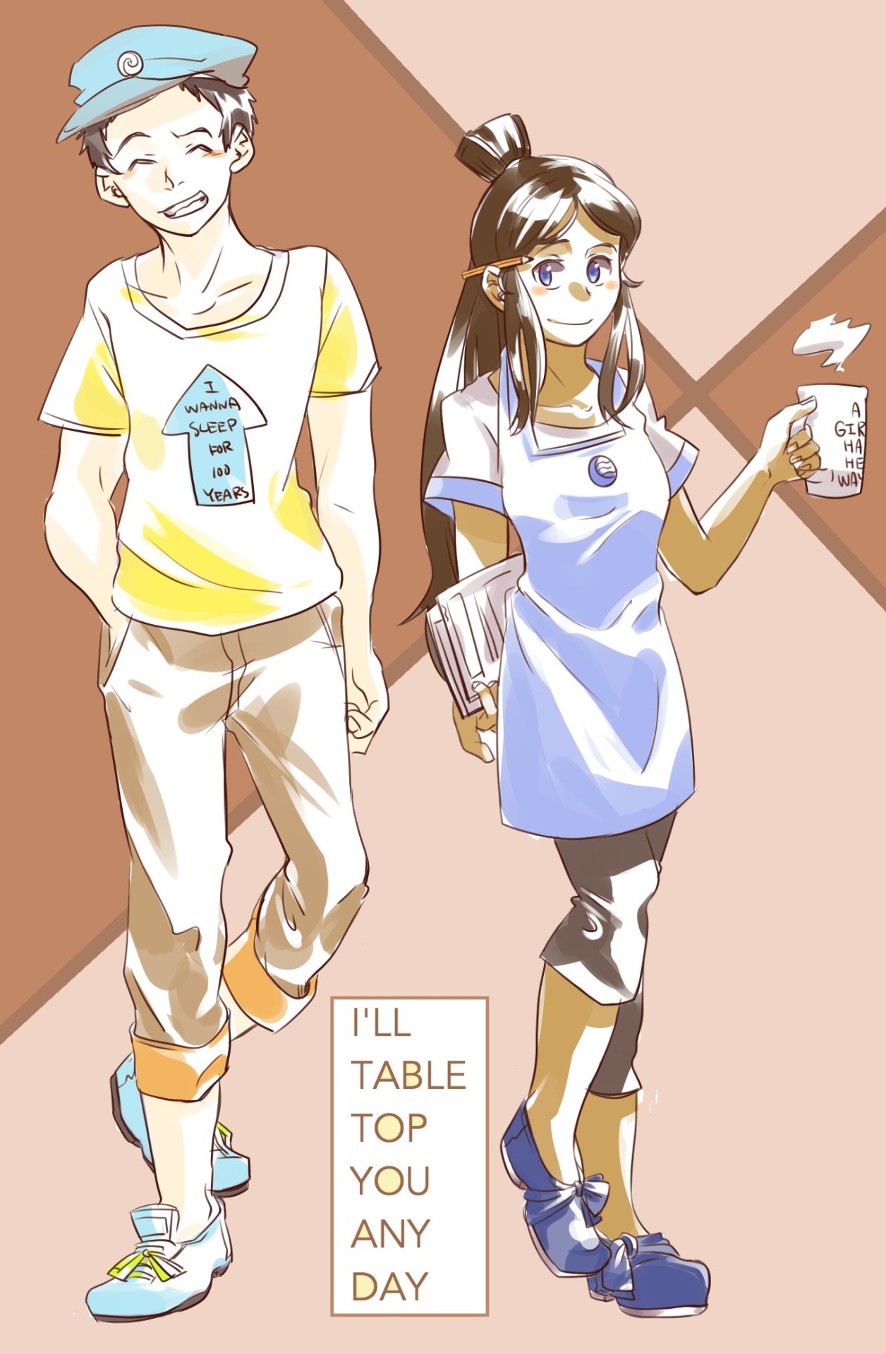 antidurian:  So I was lucky enough to find this masterpiece of coffeeshop!AU zukka