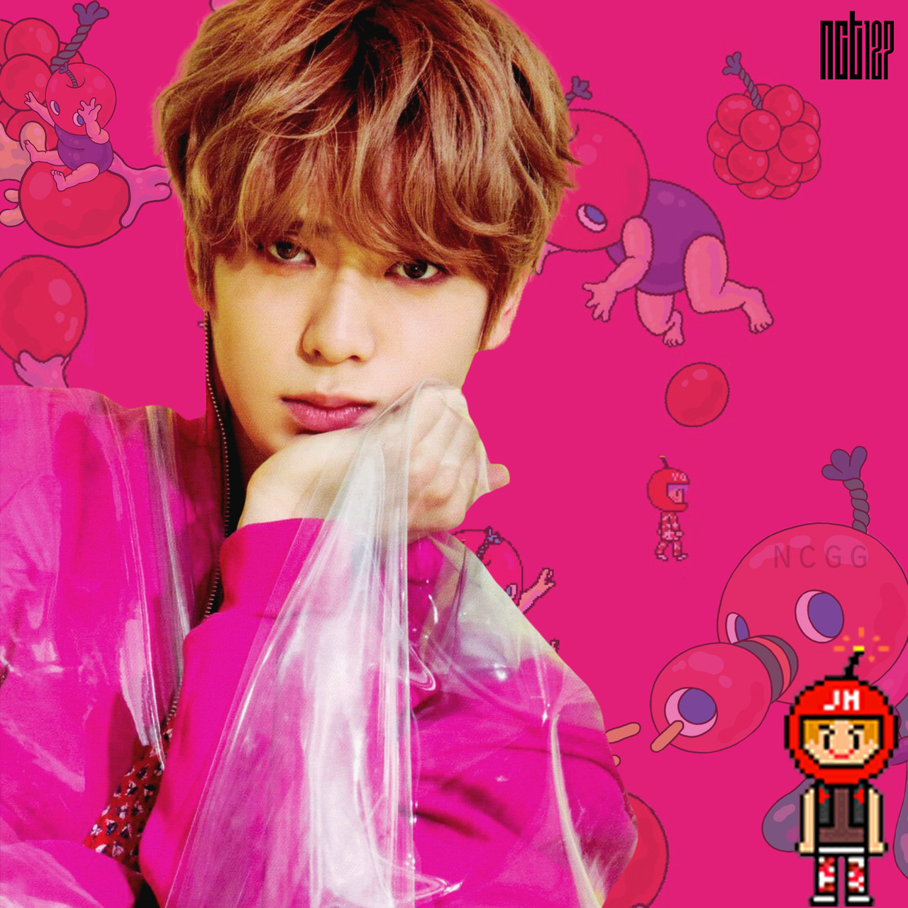 NCT 127 Cherry Bomb Fanmade Album Cover (¾) - do... : 달이 태양을 가릴 때