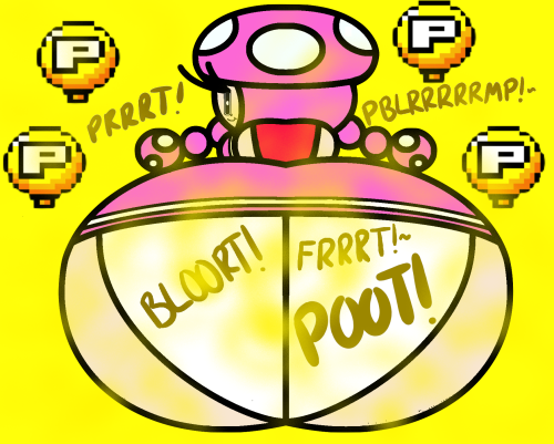 Toadette Farting P-U Balloon Poots by Starboy