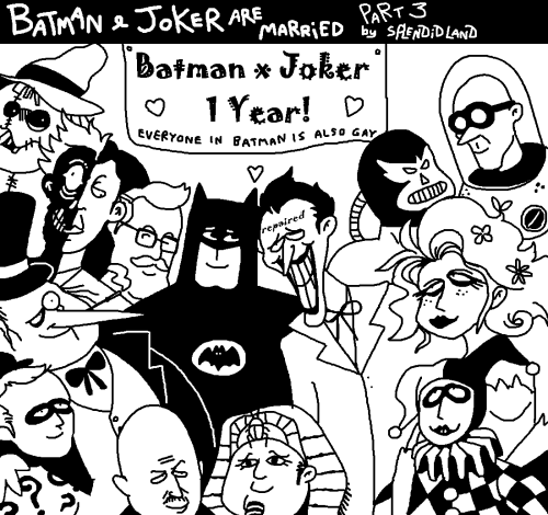 splendidland:batman & joker are married[twitter]