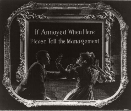 Porn photo Movie Theatre Etiquette Posters from 1912