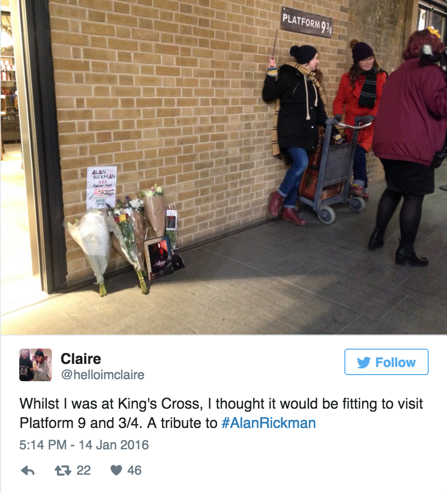 cumberbuddy:  Harry Potter fans have been paying tribute the only way they feel they