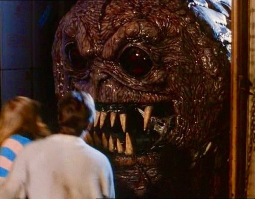 The Brain drops by to say hello in the 1988 schlock horror movie, The Brain.