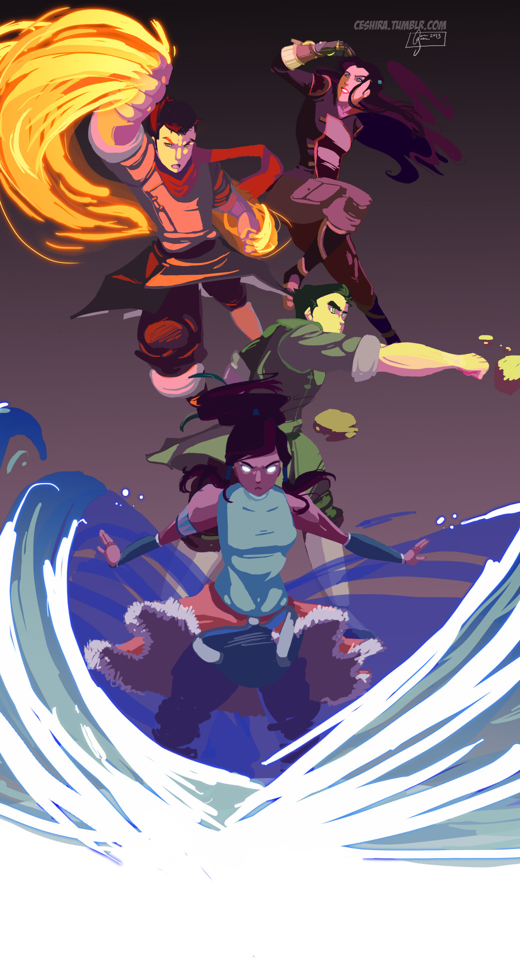 ceshira:  ceshira:  Drew this thing last night for the LOK fanart Contest. Last time