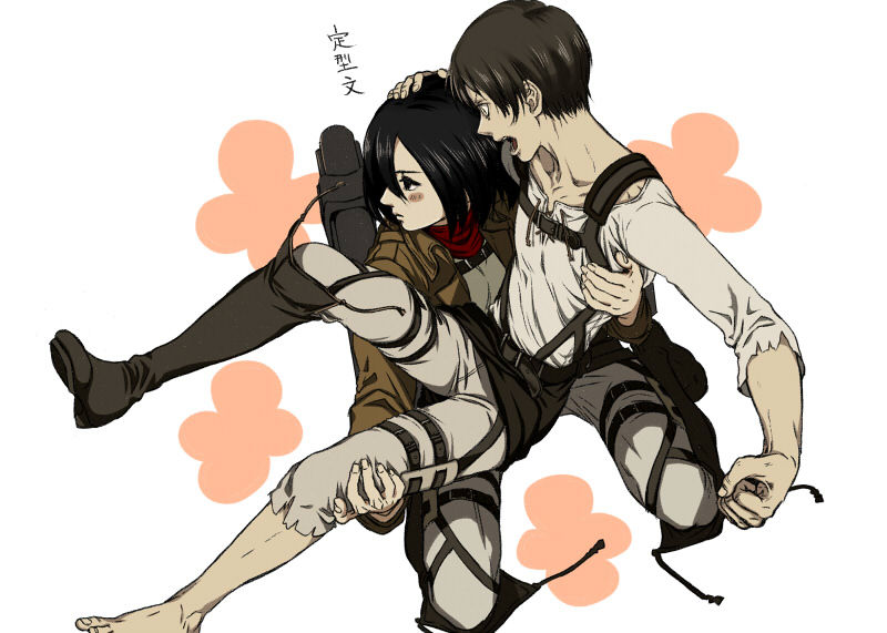 papermoon2:  いつもの　by　 蟹カジカ  #mikasa is a graduate of the princess