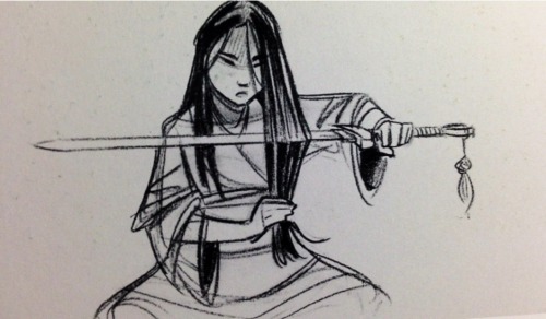 adisneysketch:Concept Art & Storyboard Art from Mulan:Mulan sketches by Chen-Yi ChangStoryboard 