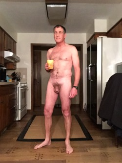 nudistguysonly: Thanks for the photo submission Thought I’d join you for morning coffee 