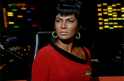 ezrisdax:TOS rewatch - gif Uhura every episode » Court Martial↳"Meteorology reports ion storm u