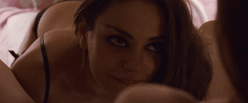 ironyouthcollector: Mila eating…. If i was a real woman this would be my celebrity lesbo fantasy