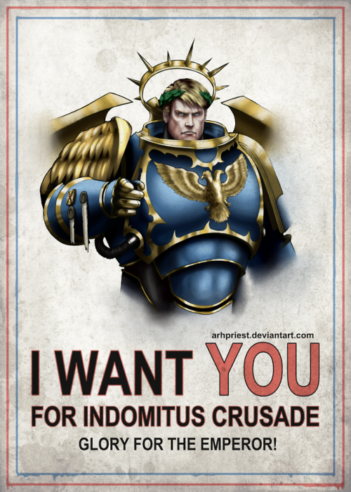 poster-agitation of the times of Indomitus Crusade