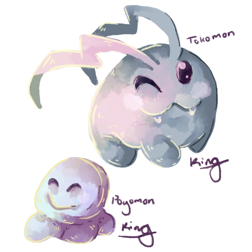 Tryin something soft for Tokomon and Poyomon! Digimon a day 4