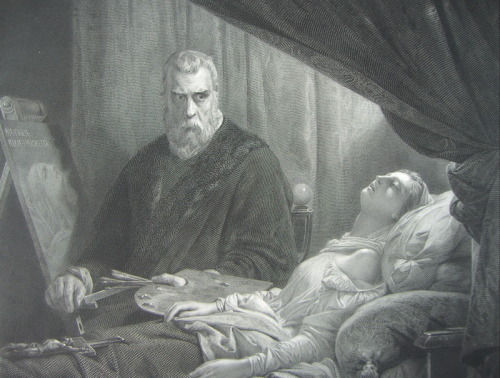 artist-tintoretto: Tintoretto at the deathbed of his daughter, Tintoretto