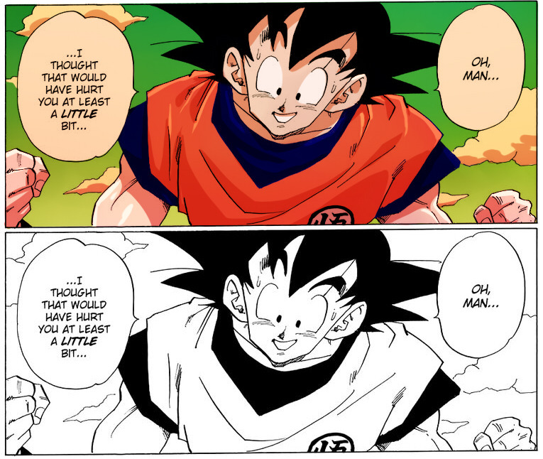 sunidonuts:  Doing more color practice! Dragonball is MADE for this kind of thing.