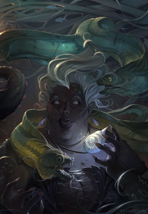 artistic-representation:  Ursula and Maleficent by Krhart Deviantart: X Website: X 