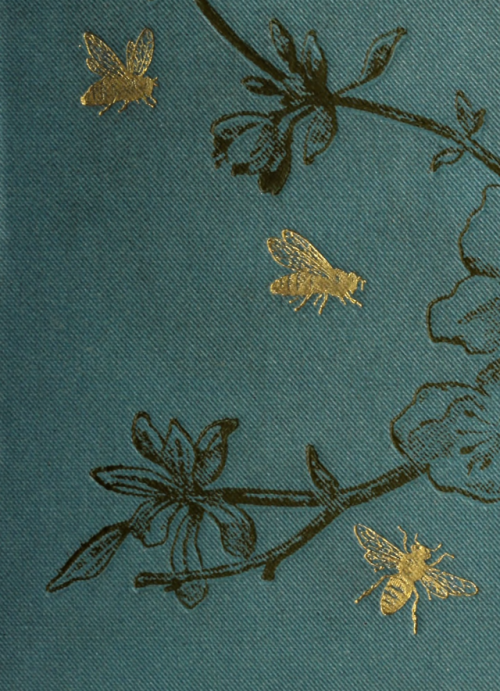 nemfrog:Golden bees. The honey bee. 1890. Book cover, detail.Internet Archive