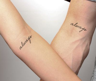 Matching forever tattoos