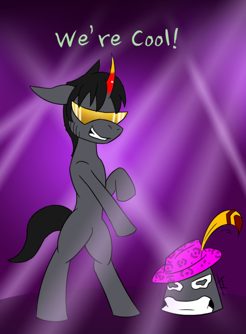 ask-king-sombra:  taboopony:  ahhh cross overs aren’t they wonderful? well this is just a silly idea Ive been fooling around with shortly after bucket sombra became a recurring character  and finding out about the ask king sombra blog (no idea how