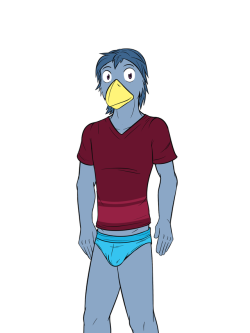 Bird dude, undies.