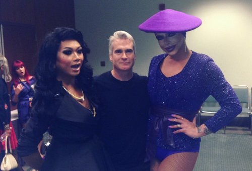 Henry with Jujubee and Raven at RuPaul’s Drag Con today.(Source)