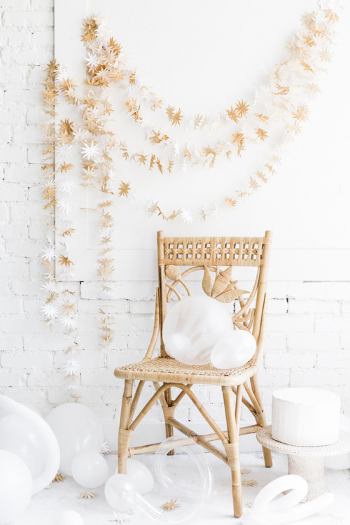 Tea Stained Flower Garland via The House That Lars Built