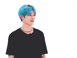 Taeyong With Blue Hair