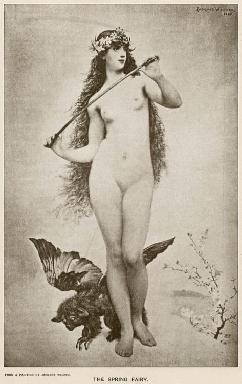 Jacques Wagrez (1850-1908), ‘The Spring Fairy’, “Master Paintings of the World&rdq